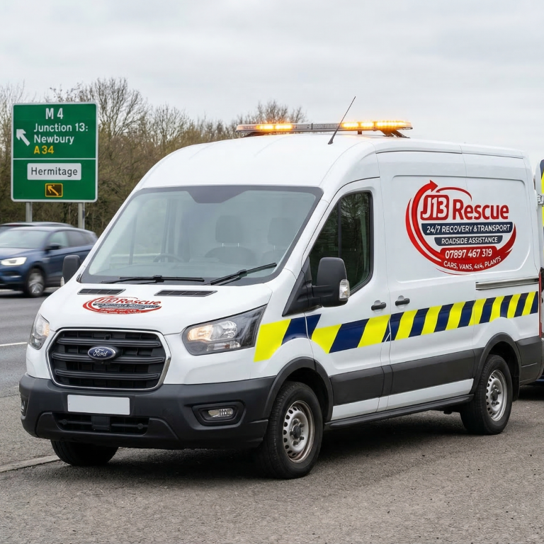 J13 Rescue Vehicle Recovery – Newbury & M4 J13 J13 Rescue vehicle recovery van near M4 Junction 13 in Newbury